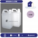 Jerigen HDPE 5 Liter Natural & Putih