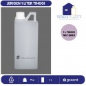 Jerigen HDPE Tinggi 1L Natural Baru (Harga Ekonomis)