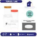 TOPLES JAR Transparan | Lengkap Ukuran